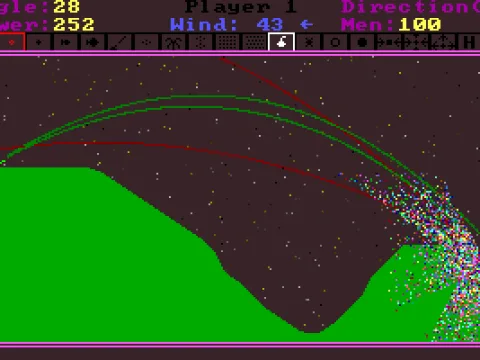 
											A two player game coming to a conclusion