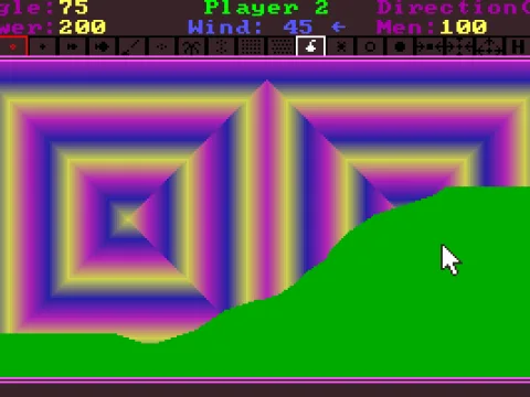 
											The game has many psychedelic backgrounds like this