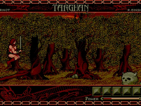 
											Targhan leaps into action. (VGA)