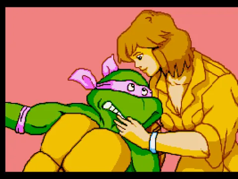 
											Happy end? April is safe, but now the Foot Clan has kidnapped Splinter!