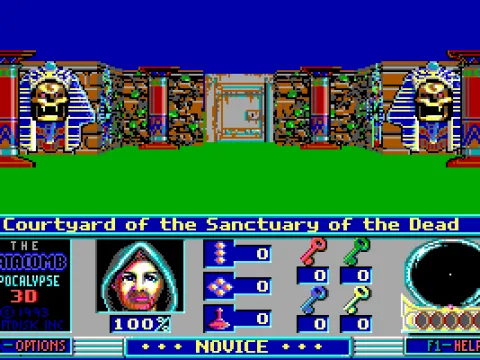 
											In front of the Sanctuary of the Dead