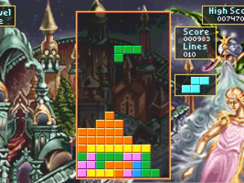 
											The background art changes as the levels go up.
