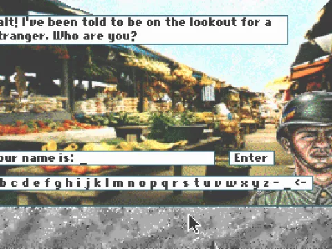 
											Name selection.
