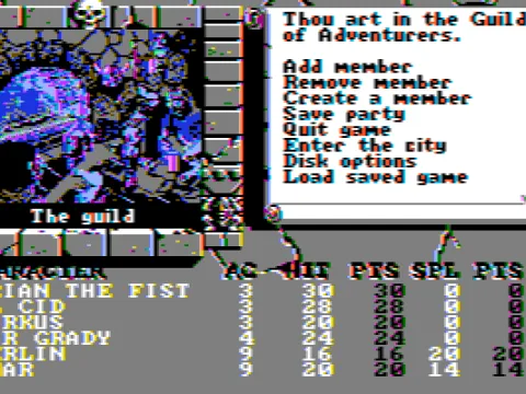 
											Staying at the local guild (CGA Composite)