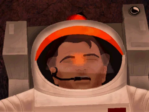 
											One of the pre-rendered animations early in the game. What is happening?..