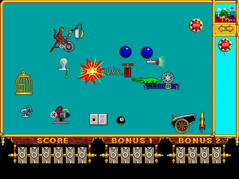 
											free form machine mode, with many of the available parts - VGA