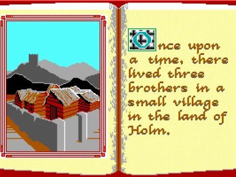 
											The game introduction (EGA)
