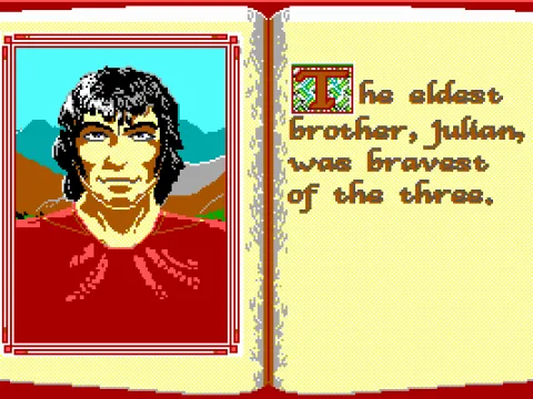 
											You start off with the oldest brother Julian (EGA)