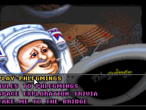 
											You can either play Phlegmings or play a Space Exploration Trivia game to get clues as to how to crack the code.