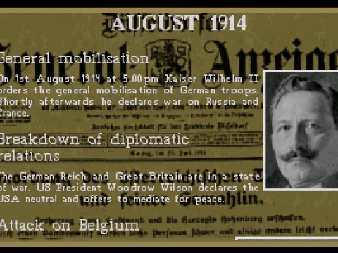 
											The game offers a lot of information about World War I.