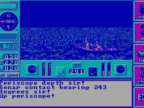 
											Periscope view; I have a surface contact! (CGA)