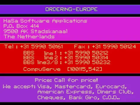 
											European ordering info