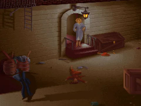 
											From the intro: The murderer flees the scene of the crime.