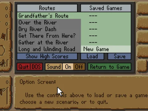 
											Menu Screen
