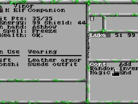 
											Character stats
