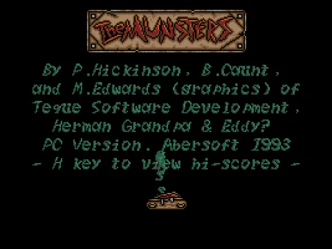 
											Game menu & credits