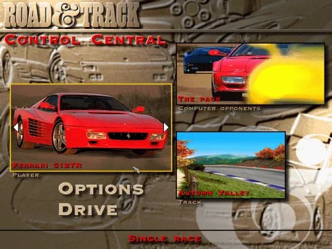 
											Control Central - the main menu