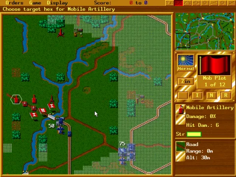 
											Assigning targets for artillery