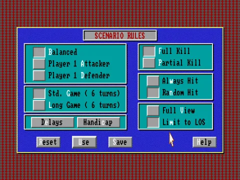 
											Scenario Rules
