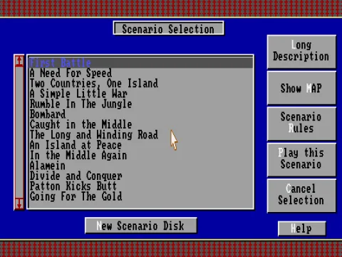 
											Scenario Selection