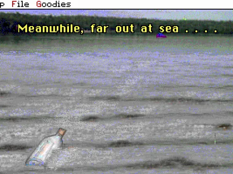 
											Seeing the bottle in the sea