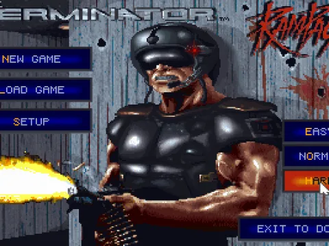 
											Title and Main Menu screen...