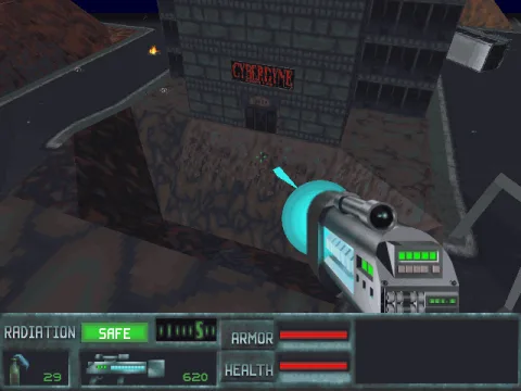 
											Entering the Cyberdyne building is the first step to completing mission 3. It seems like a bomb exploded at the entrance, so entering by the front is not possible. Maybe there is a way to the roof.