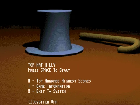 
											Main menu screen.
