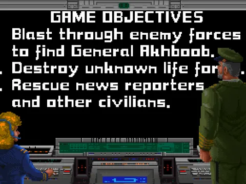 
											Objectives screen