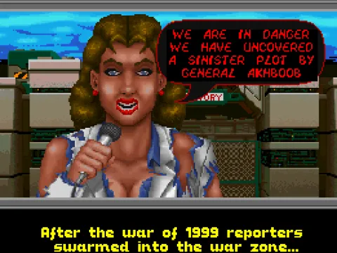 
											Reporter in the warzone, just before her abduction