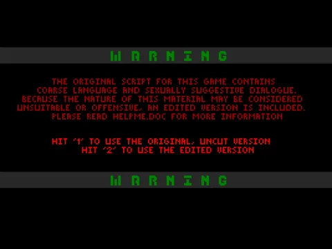 
											Language warning