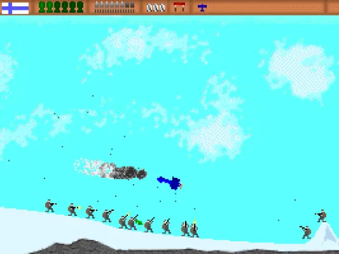 
											Being shot down by a bunch of riflemen -- oh, the indignity of it all.