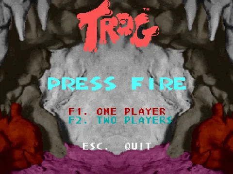 
											Title Screen, one player or two player?