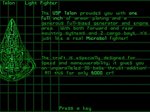 
											Ship's description