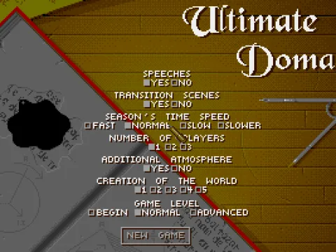 
											Menu Screen