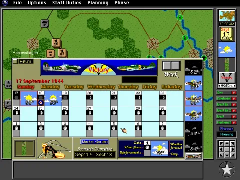 
											Weather conditions during the battle's course