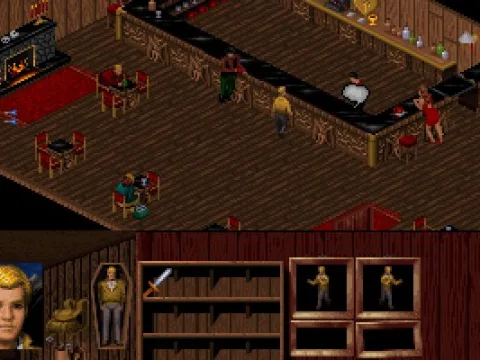 
											The bar: a busy place.