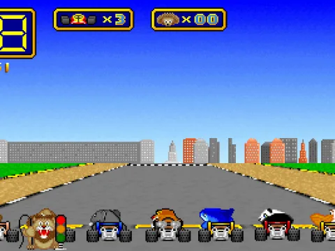
											The race is about to start. (notice the lion)