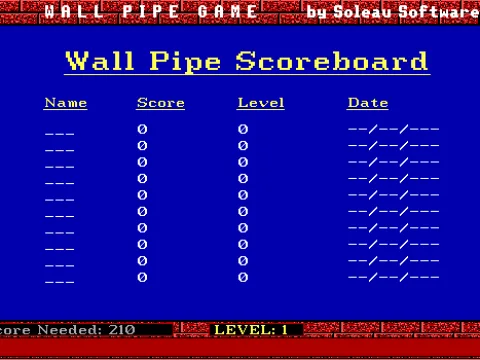 
											...or I would have, except I was playing from the CD, so the high-score list was write-protected. :-p
