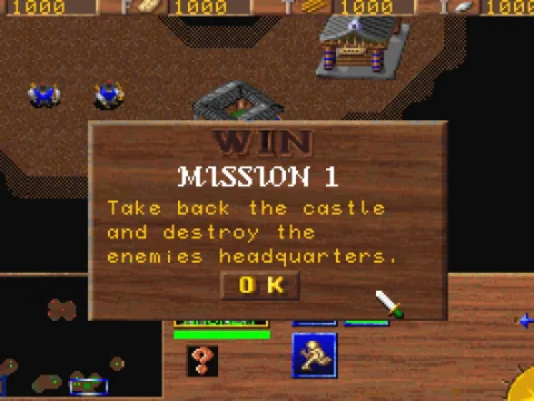 
											Current mission objectives can be reviewed briefly during the game.
