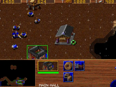 
											The player's base in the first mission. Notice the rain weather effect. It's not only for show, but also positively affects the fertility of farmland.
