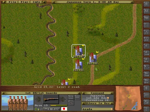 
											Russo-Japanese war. Battle at Yalu river.