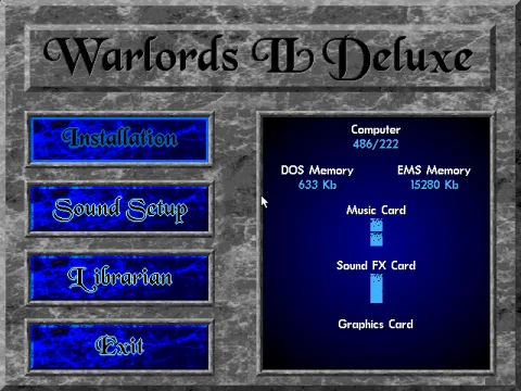 
											Configuring the game for your system.