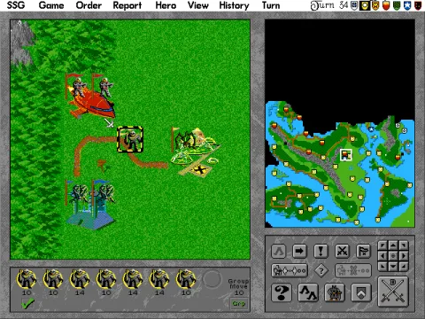 
											One exemplary new scenario: The Space Invasion with its newly designed cities...