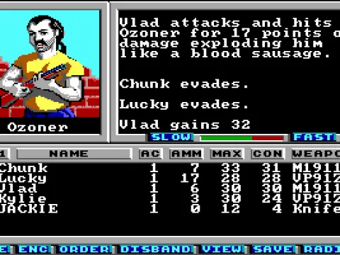 
											Combat: Exploding like a blood sausage (EGA)