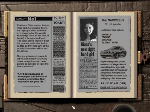 
											Newspaper clippings found during mission
