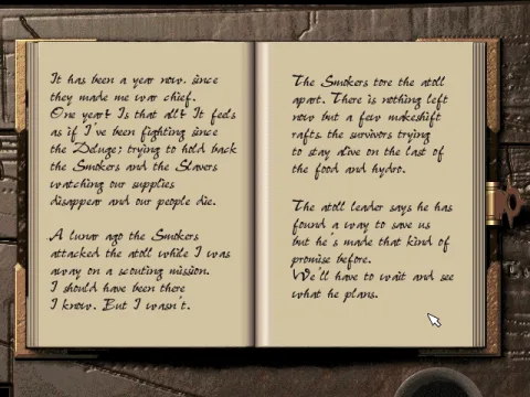 
											Story development when starting a new game