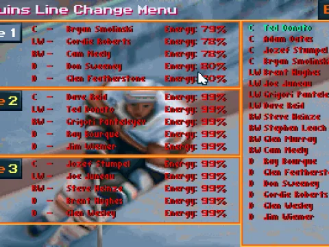 
											Bruins Line Change