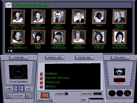 
											Images of famous astronauts