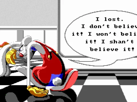 
											If you lose all your lives, it's game over (EGA)